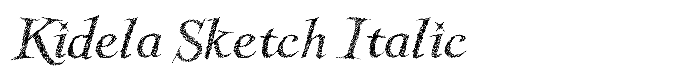 Kidela Sketch Italic